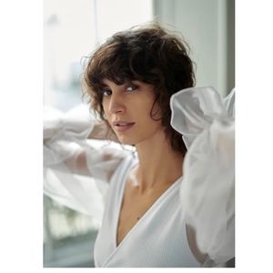 Contrasting Organza Top